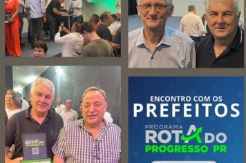 Foto - Em Curitiba, o Prefeito Ireneu participou de uma etapa fundamental para o desenvolvimento do nosso município! Na assinatura do convênio do Programa Rota do Progresso, estiveram presentes os Deputados e  o líder do governo