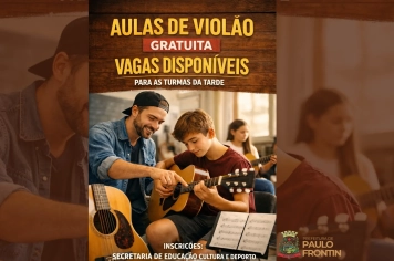AULAS DE VIOLÃO GRATUITAS – VAGAS DISPONÍVEIS! 