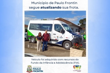 Novo veículo com recursos do Fundo da Infância e Adolescência (FIA)