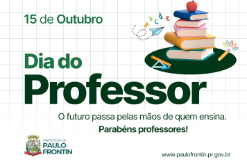 Feliz dia dos Professores!