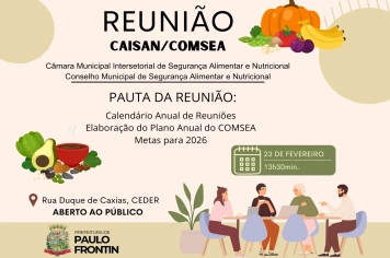 REUNIÃO CAISAN/COMSEA – 23 DE FEVEREIRO