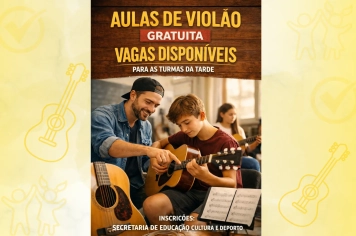 AULAS DE VIOLÃO GRATUITAS – VAGAS DISPONÍVEIS! 