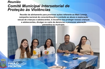 Reunião - Comitê Municipal Intersetorial de Proteção às Violências 