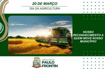 20 de Março – Dia da Agricultura!