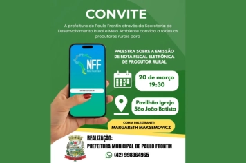 Convite Especial aos Produtores Rurais!