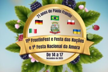 Vem aí a 11ª FrontinFest e Festa das Nações e 1ª Festa Nacional da Amora