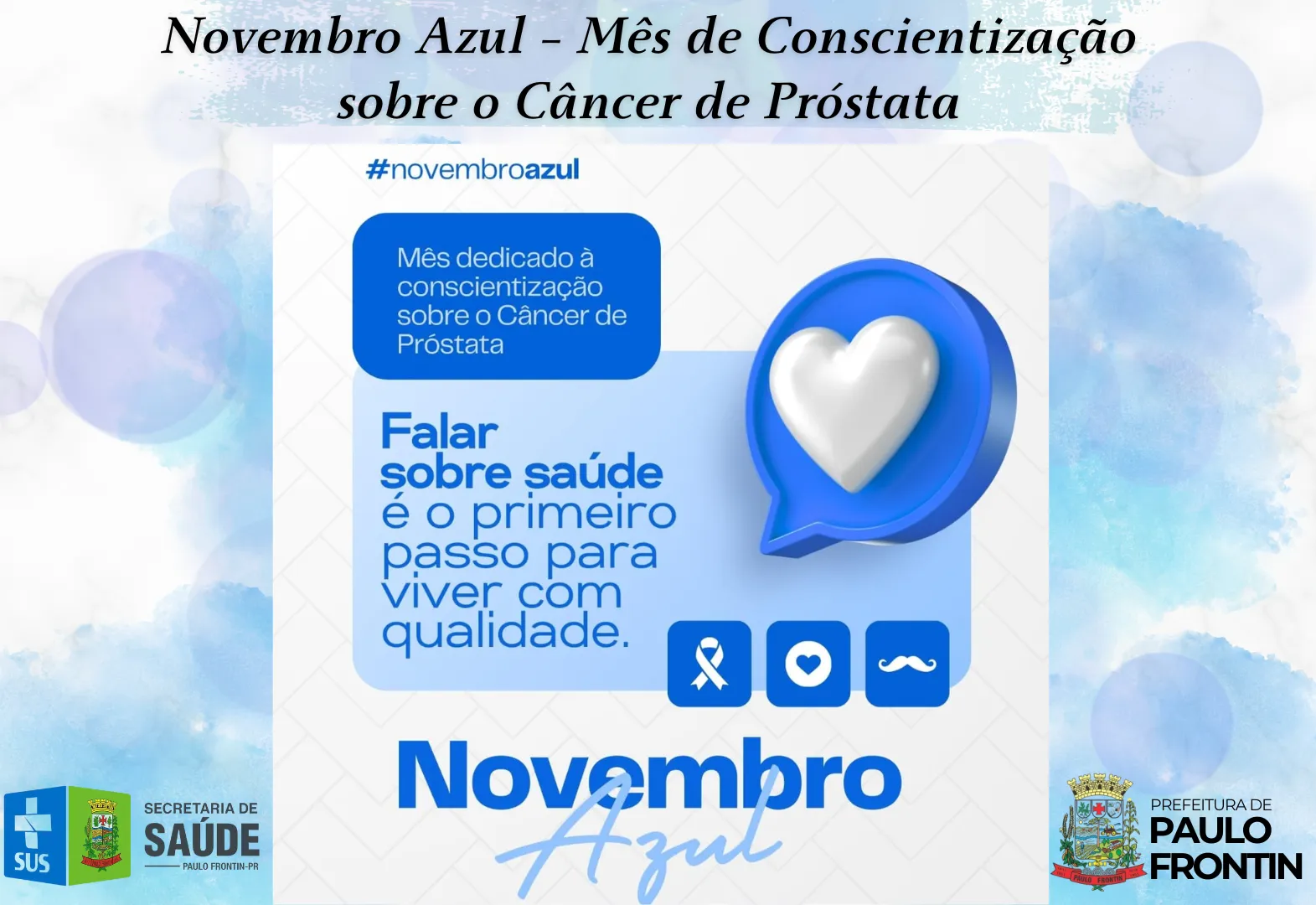 Novembro Azul – Mês de Conscientização sobre o Câncer de Próstata 