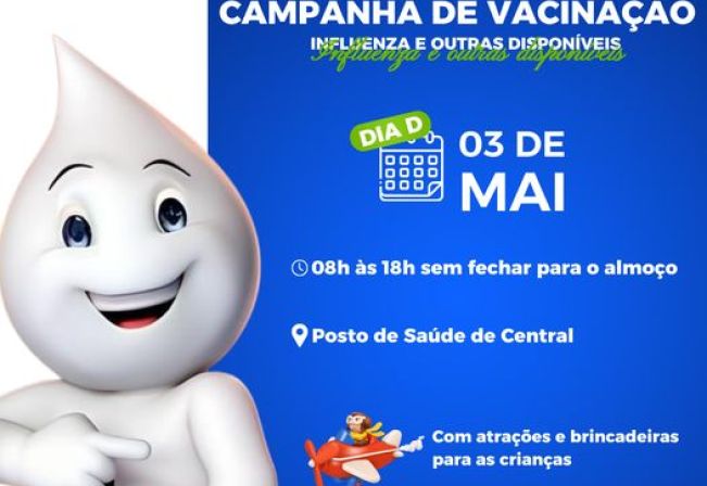 CAMPANHA DE VACINAÇÃO - INFLUENZA E OUTRAS DISPONÍVEIS 