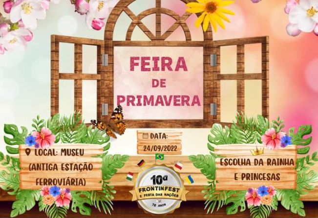 1ª FEIRA CULTURAL DE PRIMAVERA DE PAULO FRONTIN