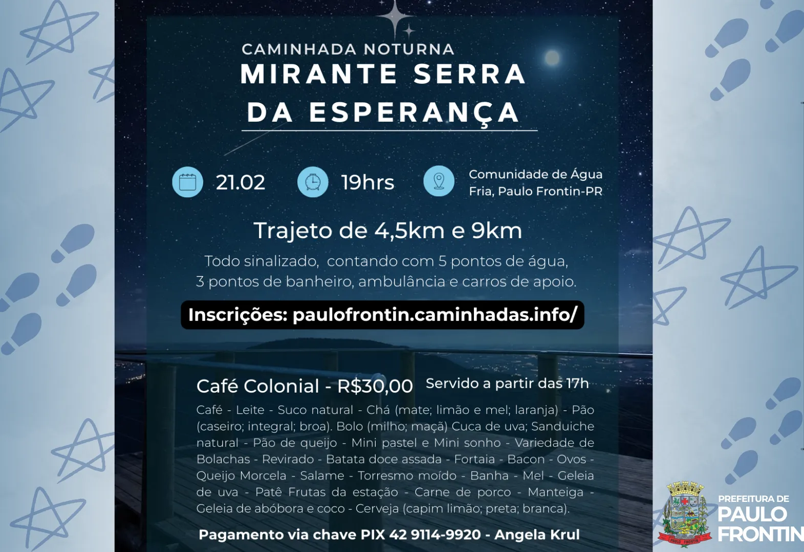 Uma noite para caminhar, respirar e se reconectar 