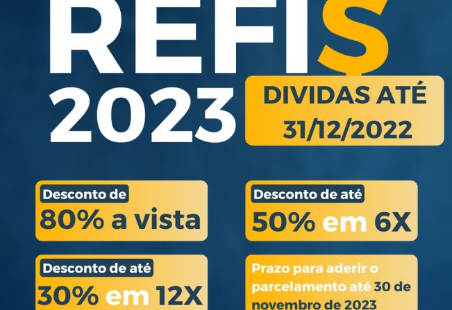 O Programa de Recuperação Fiscal - REFIS está vigente