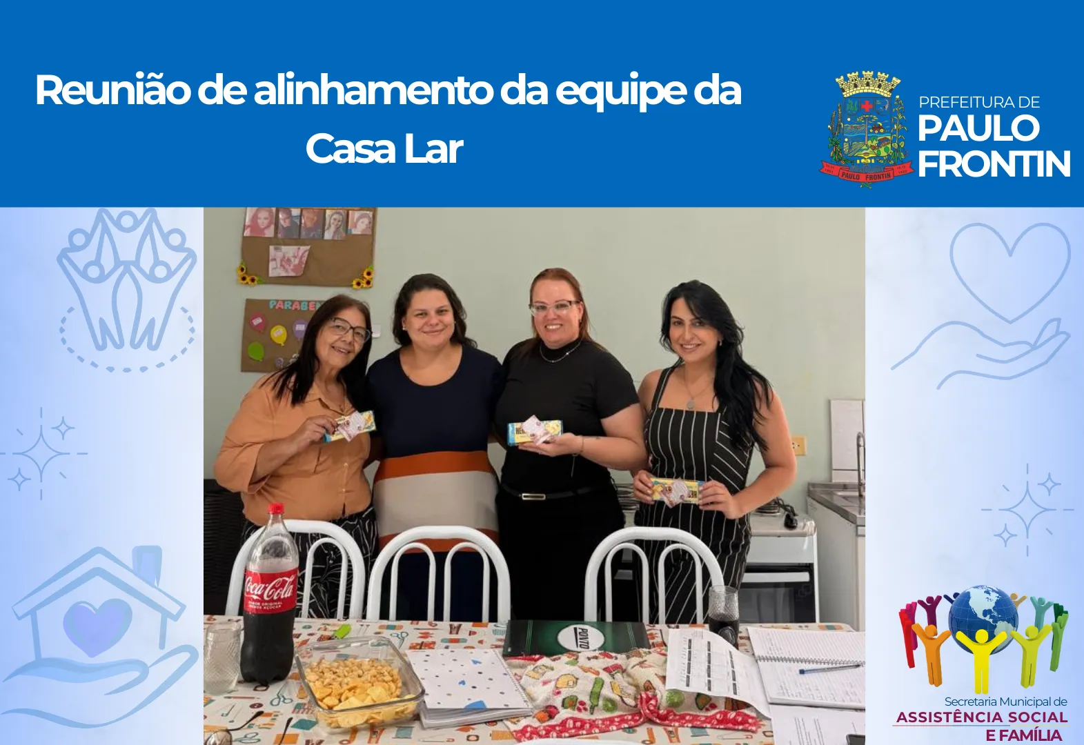  Reunião de alinhamento da equipe da Casa Lar!