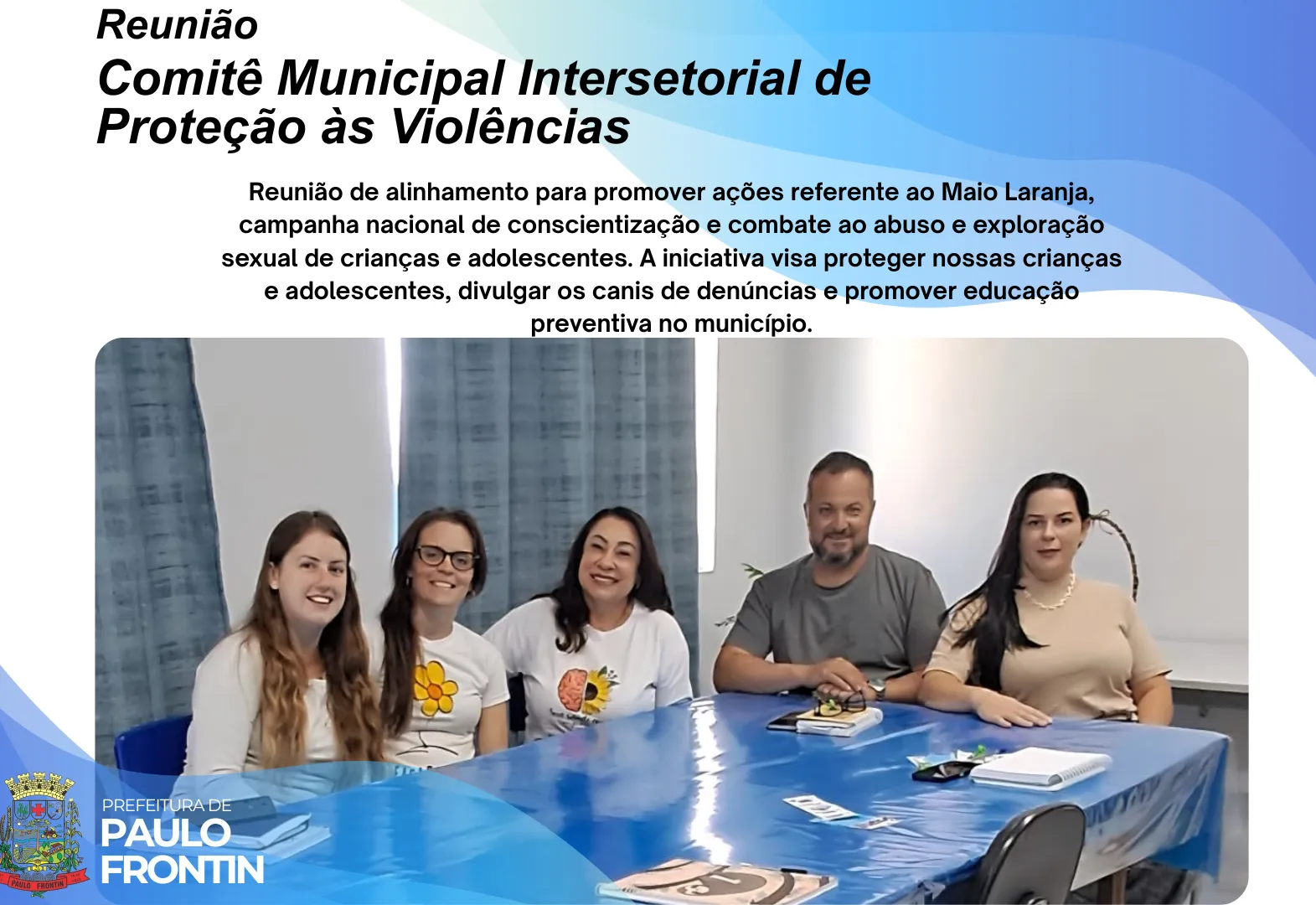 Reunião - Comitê Municipal Intersetorial de Proteção às Violências 