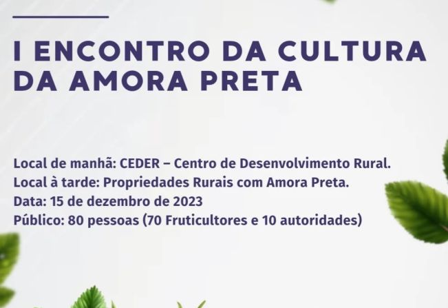 I ENCONTRO DA CULTURA DA AMORA PRETA 