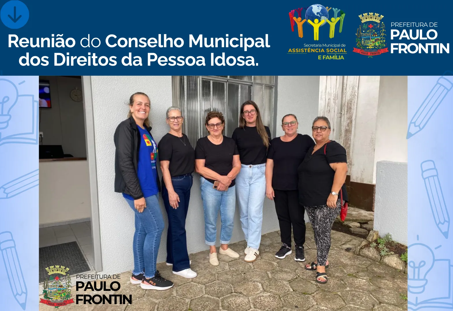Reunião do Conselho Municipal dos Direitos da Pessoa Idosa.