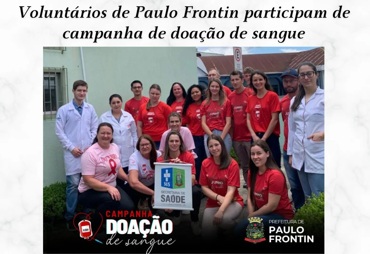 Campanha de doação de sangue