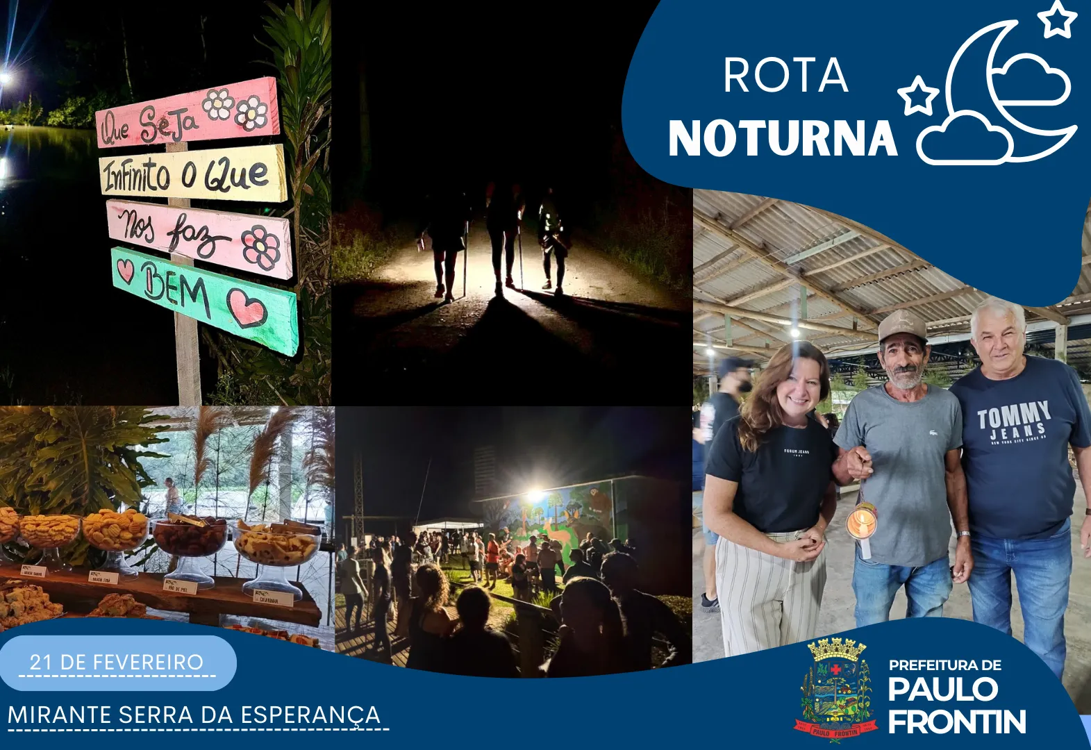 1º ROTA NOTURNA DE PAULO FRONTIN - MIRRANTE SERRA DA ESPERANÇA 