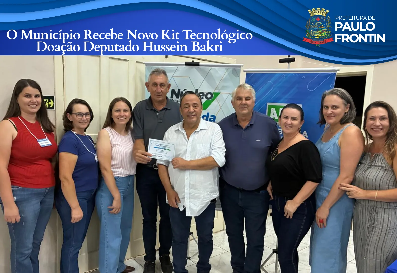 O Município Recebe Novo Kit Tecnológico Doação Deputado Hussein Bakri