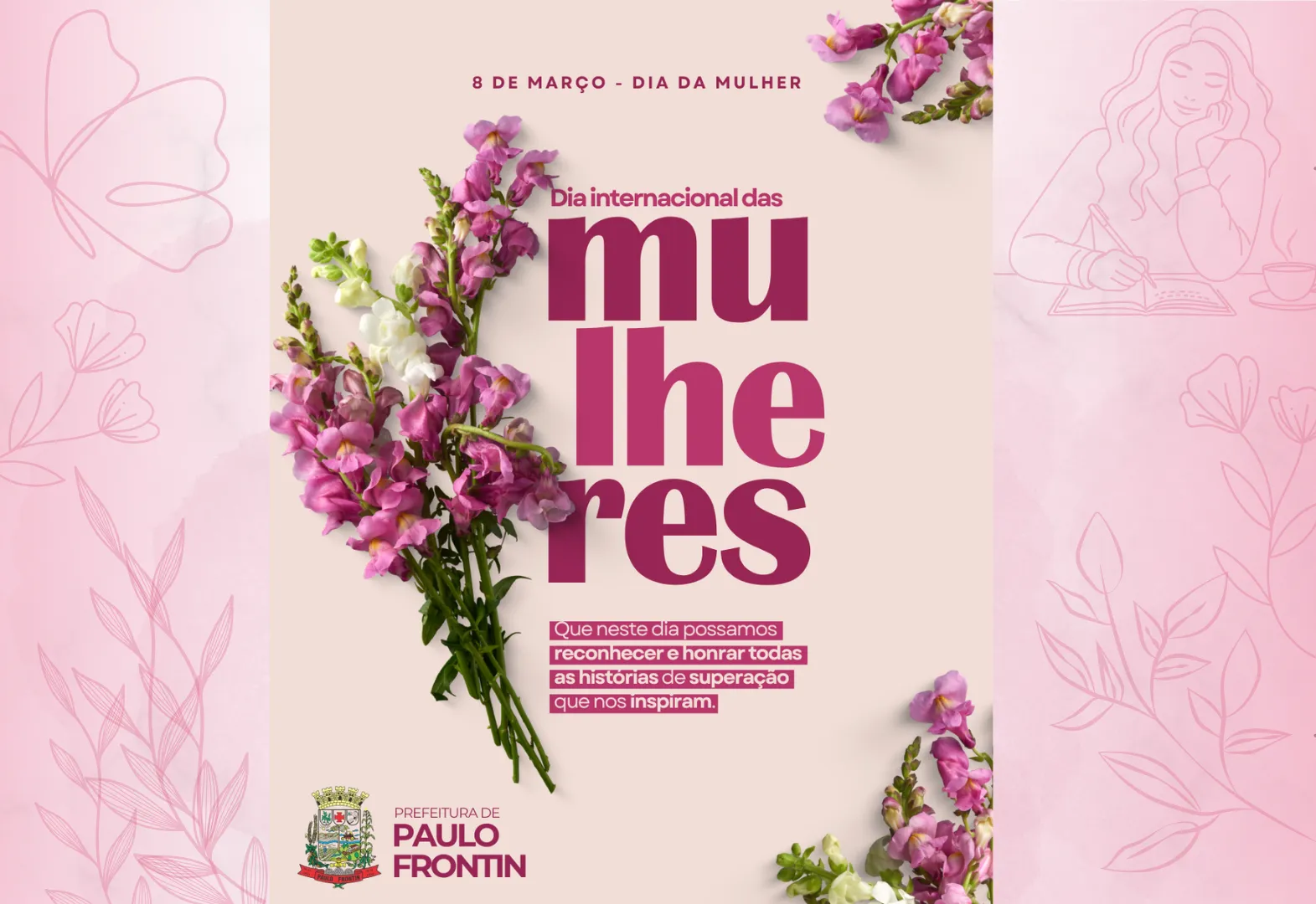 Hoje celebramos a força, a coragem e a beleza de ser mulher.